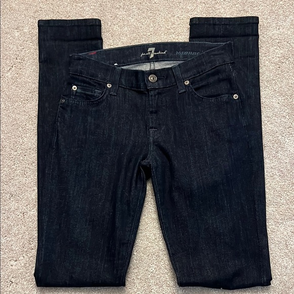 7 For All Mankind Womens Dark Jeans 25
